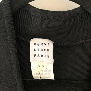 VINTAGE Herve Leger Black Knit Bodycon dress